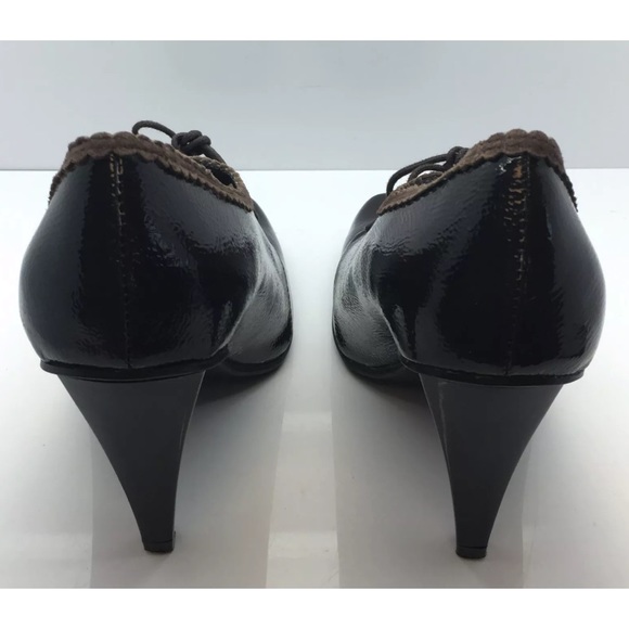 KENNETH COLE Patent Leather Lace-Up Oxford Heels - Picture 3 of 9